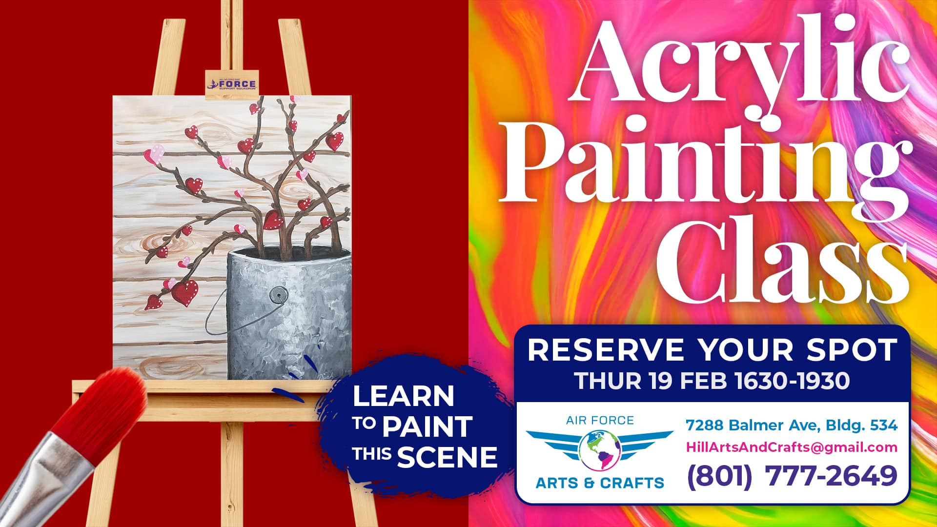 Acrylic Painting Class Feb 19