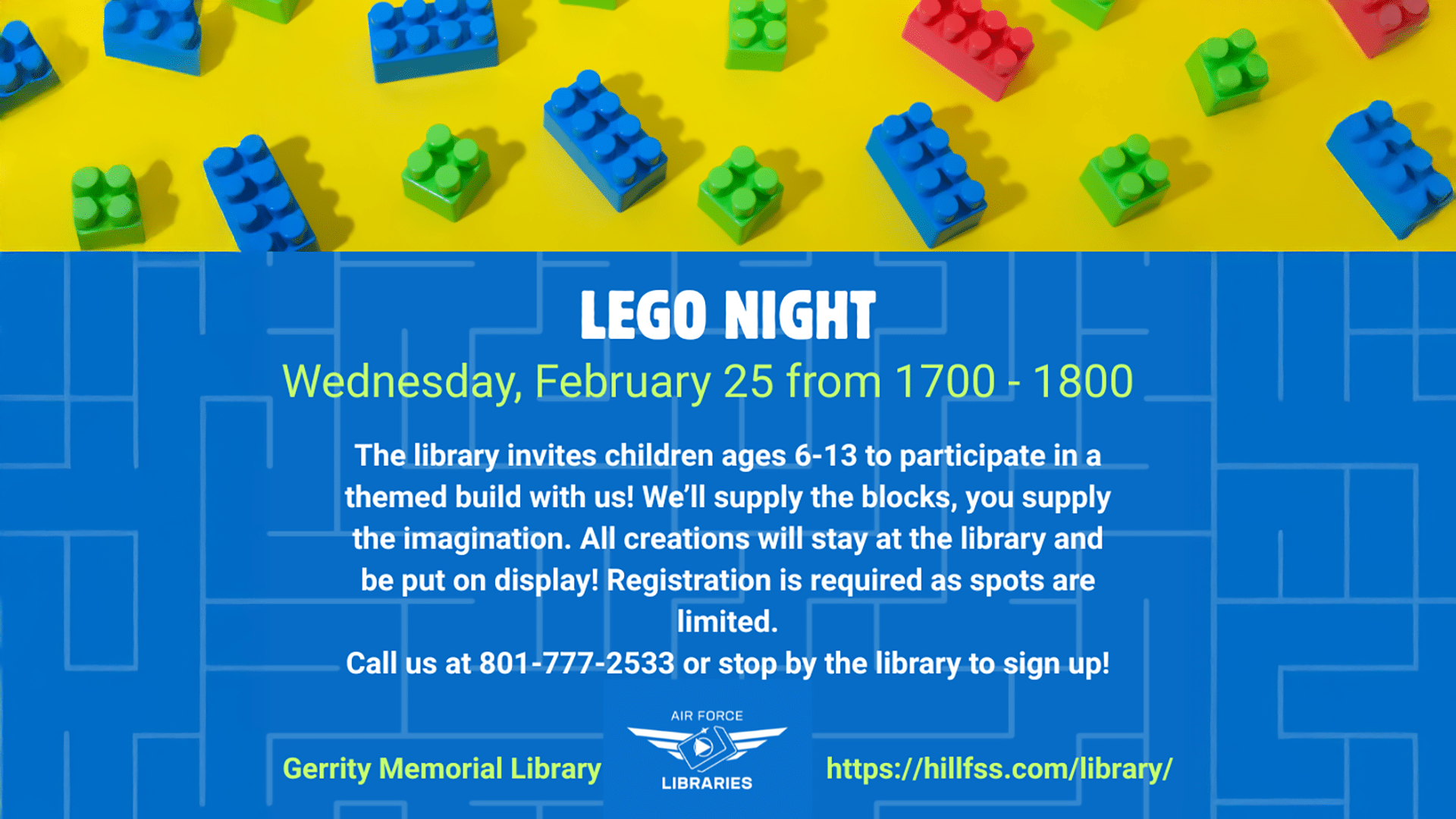 Lego Night at The Gerrity Memorial Library