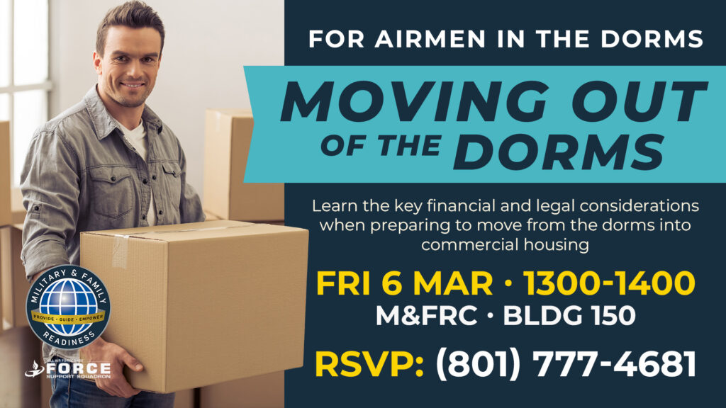 Moving Out of the Dorms Information