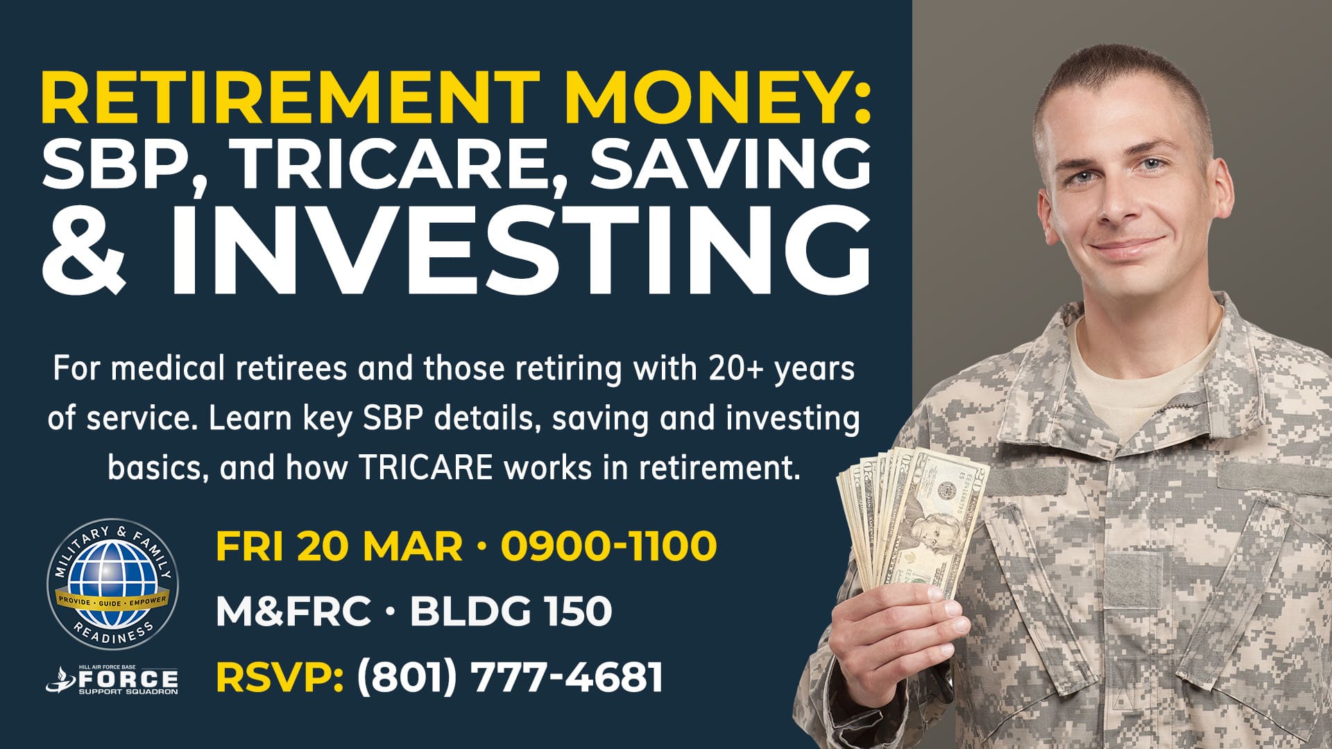 Retirement Money - SBP, Tricare, Saving & Investing