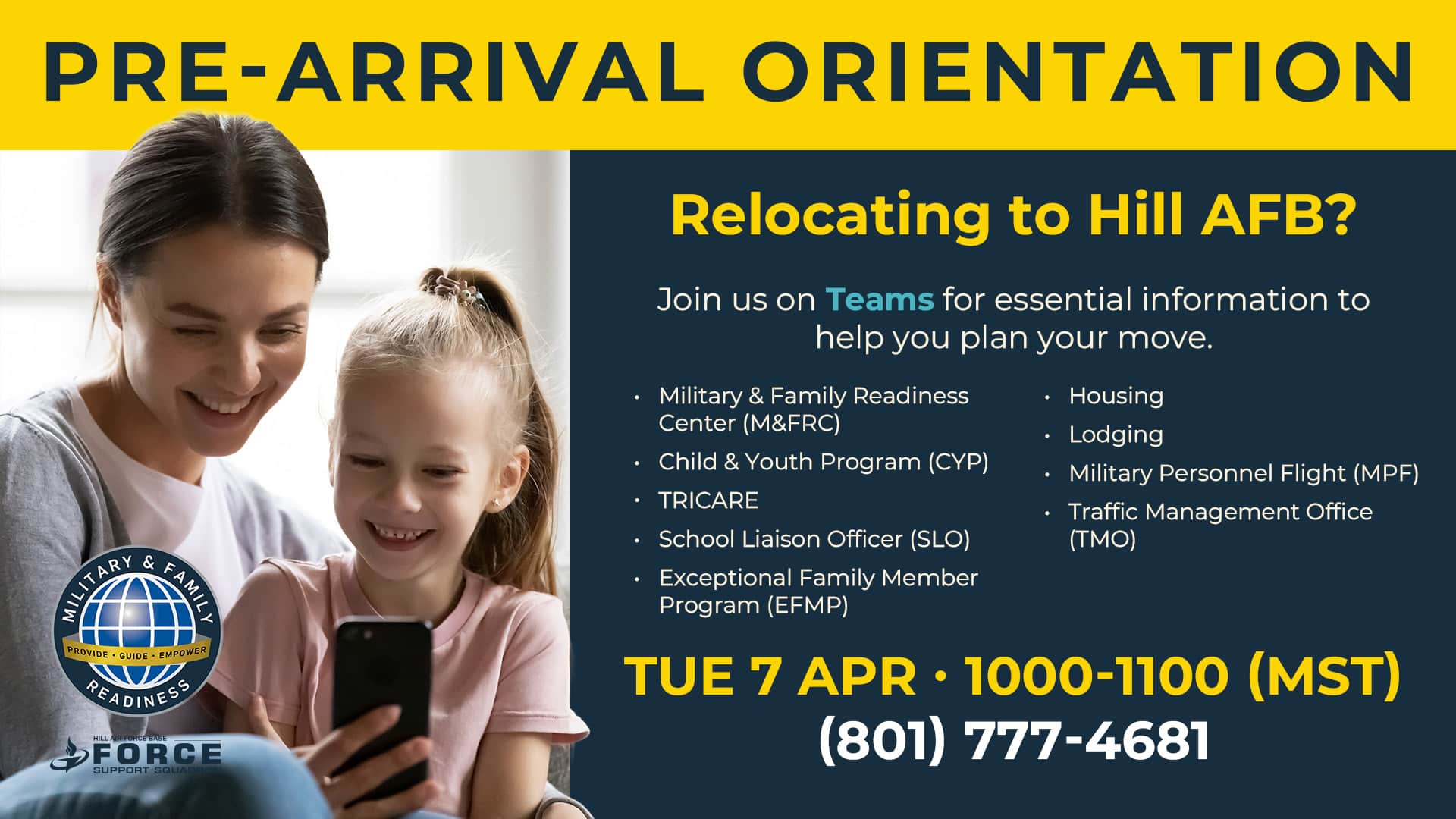 Pre-Arrival Orientation