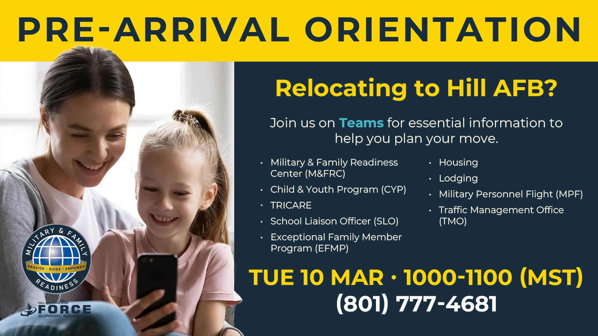 Pre-Arrival Orientation