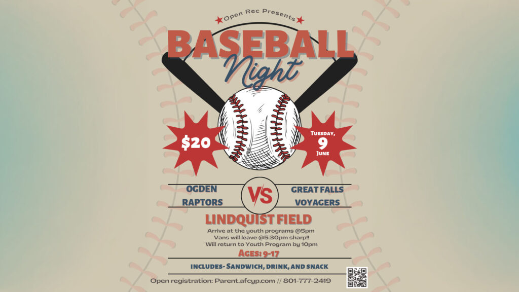Youth Program's Baseball Night
