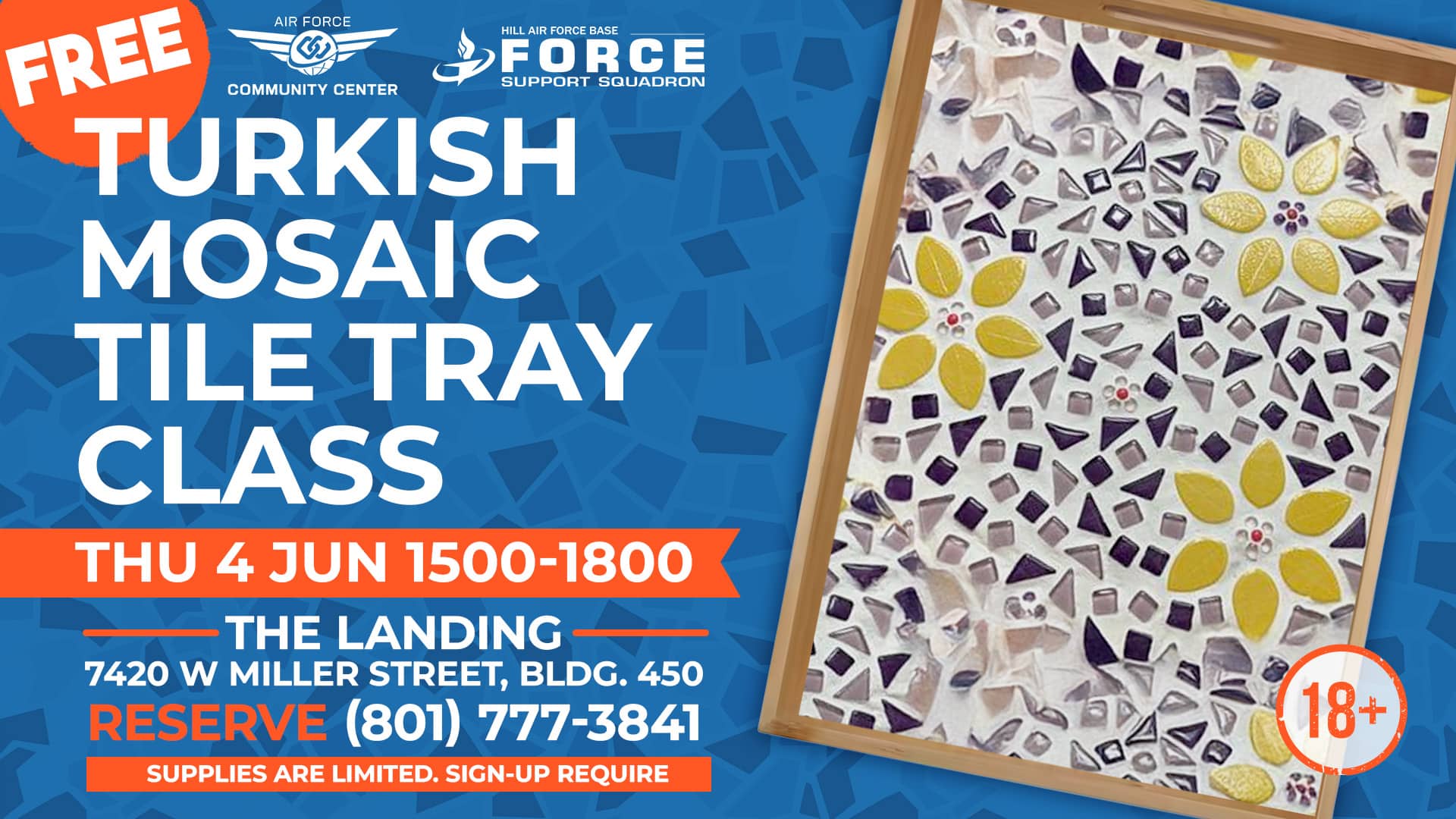 Turkish Mosaic Tile Tray Class