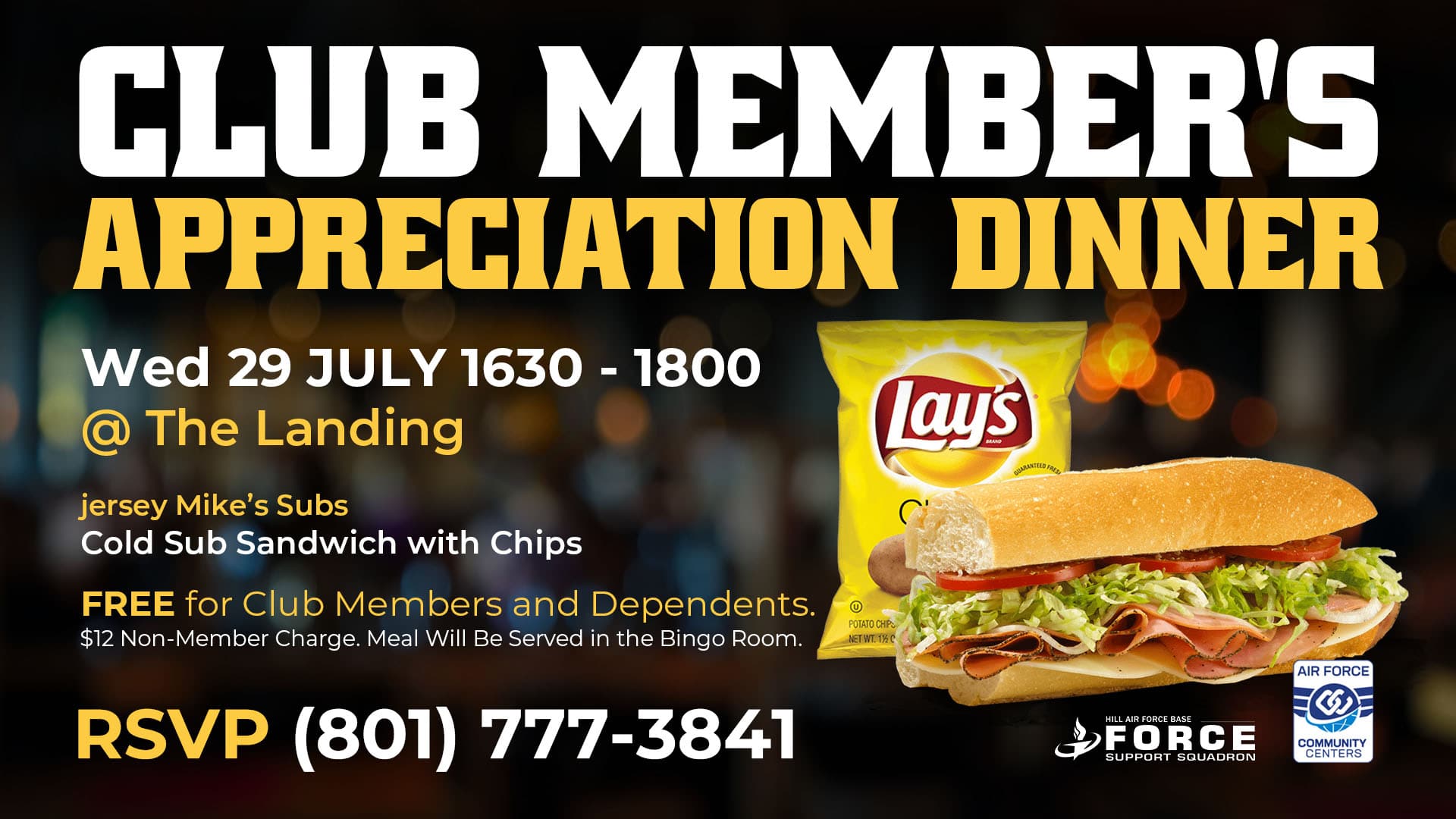 Club Member's Appreciation Dinner at The Landing - July 2026