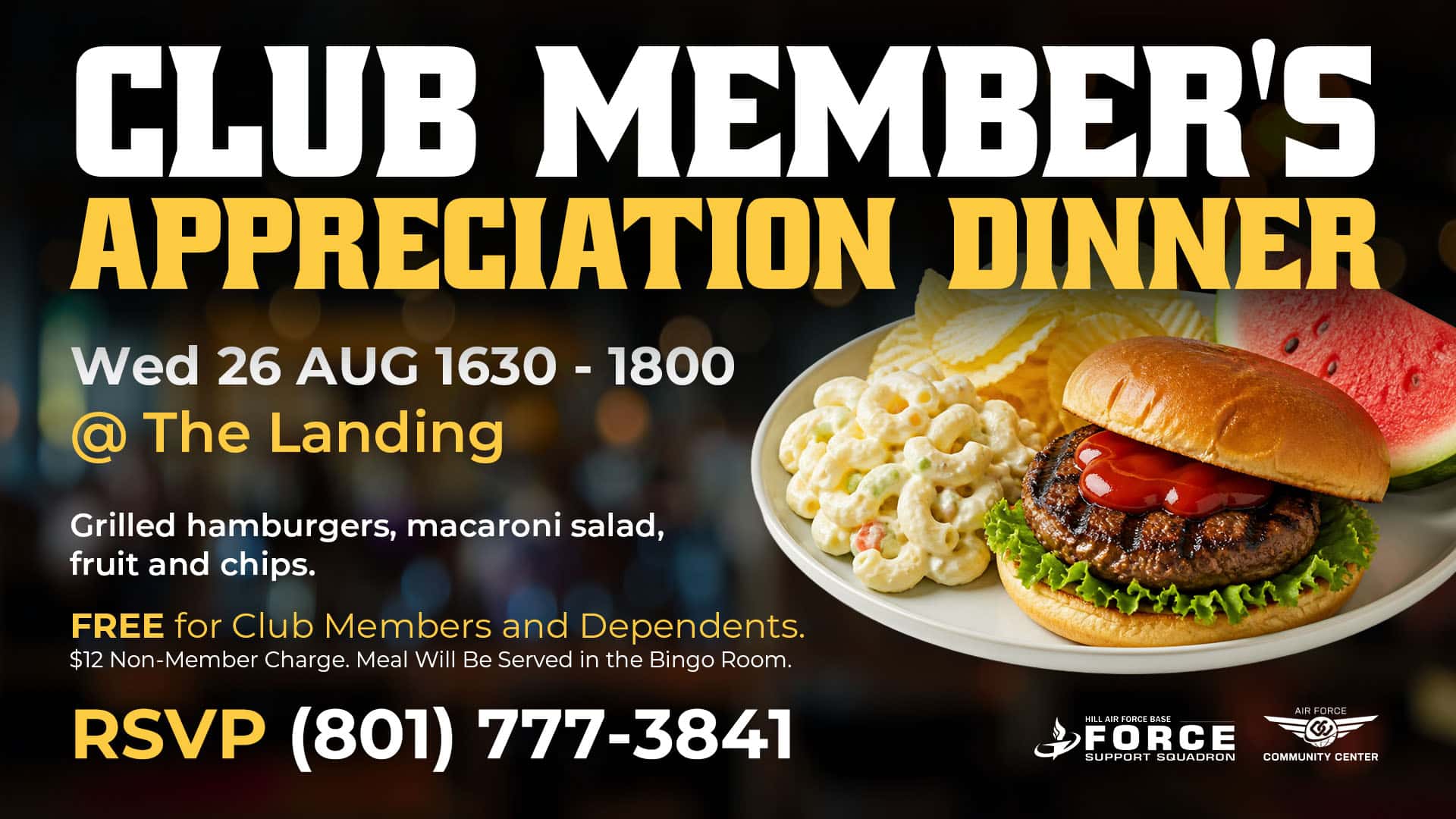 Members appreciation Dinner August 2026
