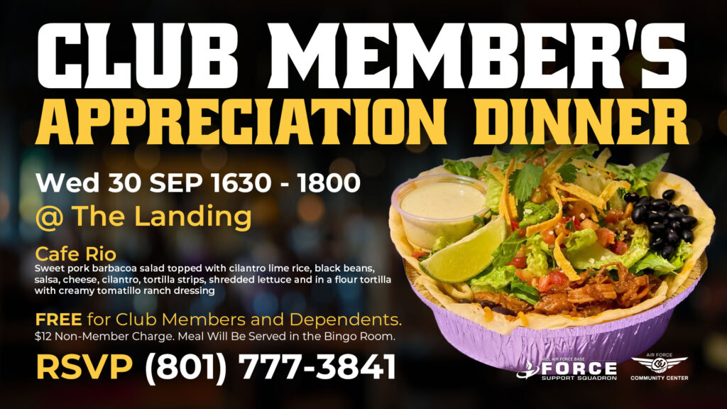 Club Member's Appreciation Dinner at The Landing - September 2026