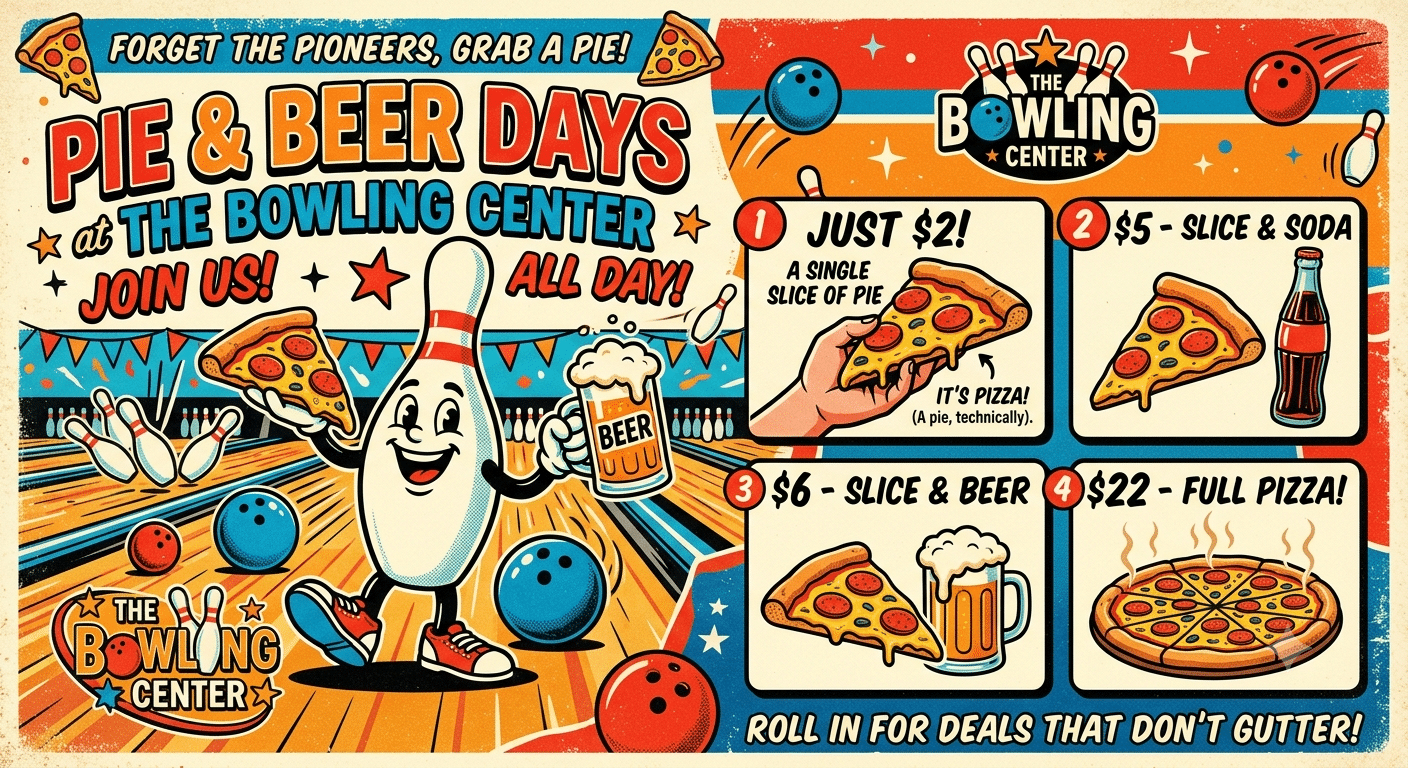 The Bowling Center Pie & Beer Days